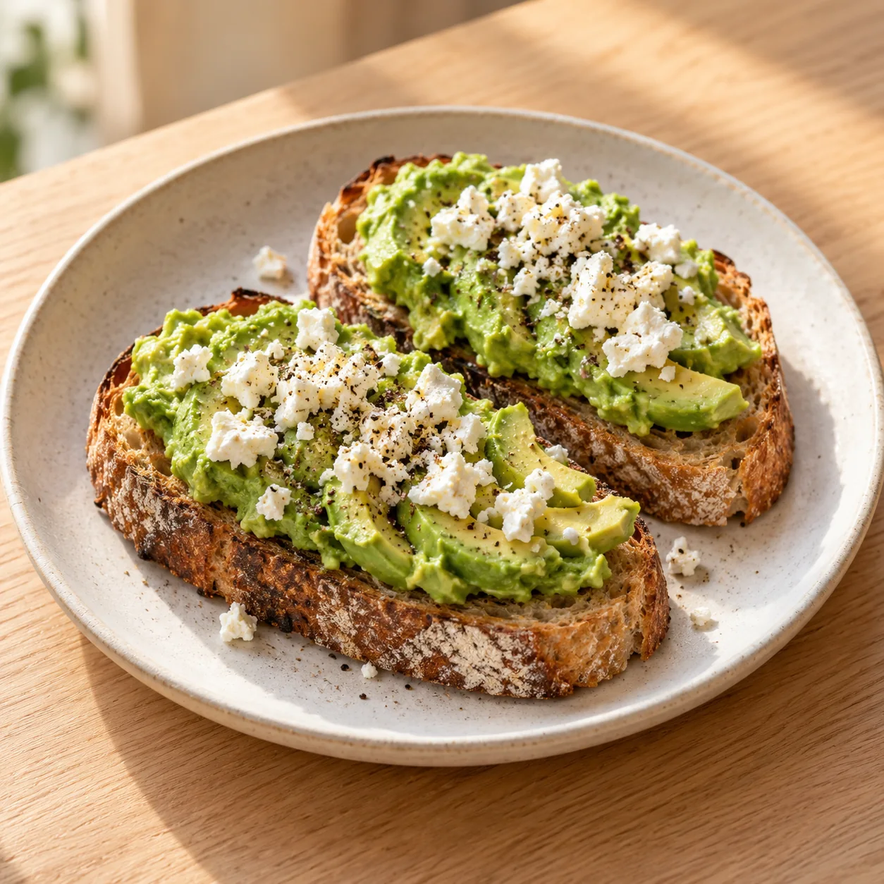 Avo & feta toast