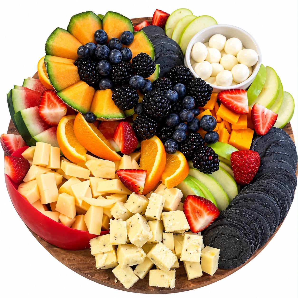 Fruit and cheese platter