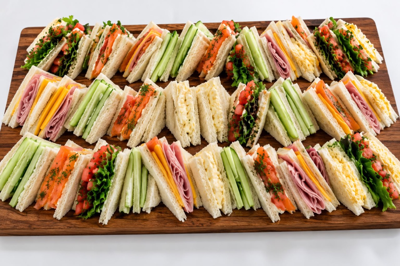 Gourmet sandwich platter